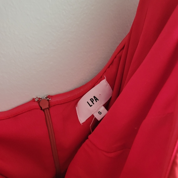 LPA | Red Off Shoulder Mini Dress - Picture 7 of 13